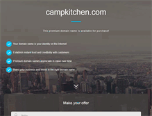 Tablet Screenshot of campkitchen.com